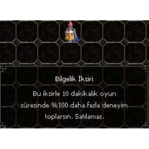  BİLGELİK İKSİRİ 20 STOK TANE 150 TL